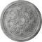 Ekena Millwork Luton Ceiling Medallion (Fits Canopies up to 1 1/8"), 15 3/4"OD x 5/8"P, Ultra Pure White Crackle CM16LUUWC - alternate 1